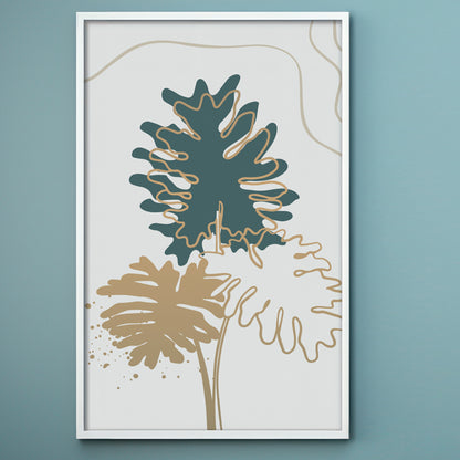 Golden Flora | Wall Art Set